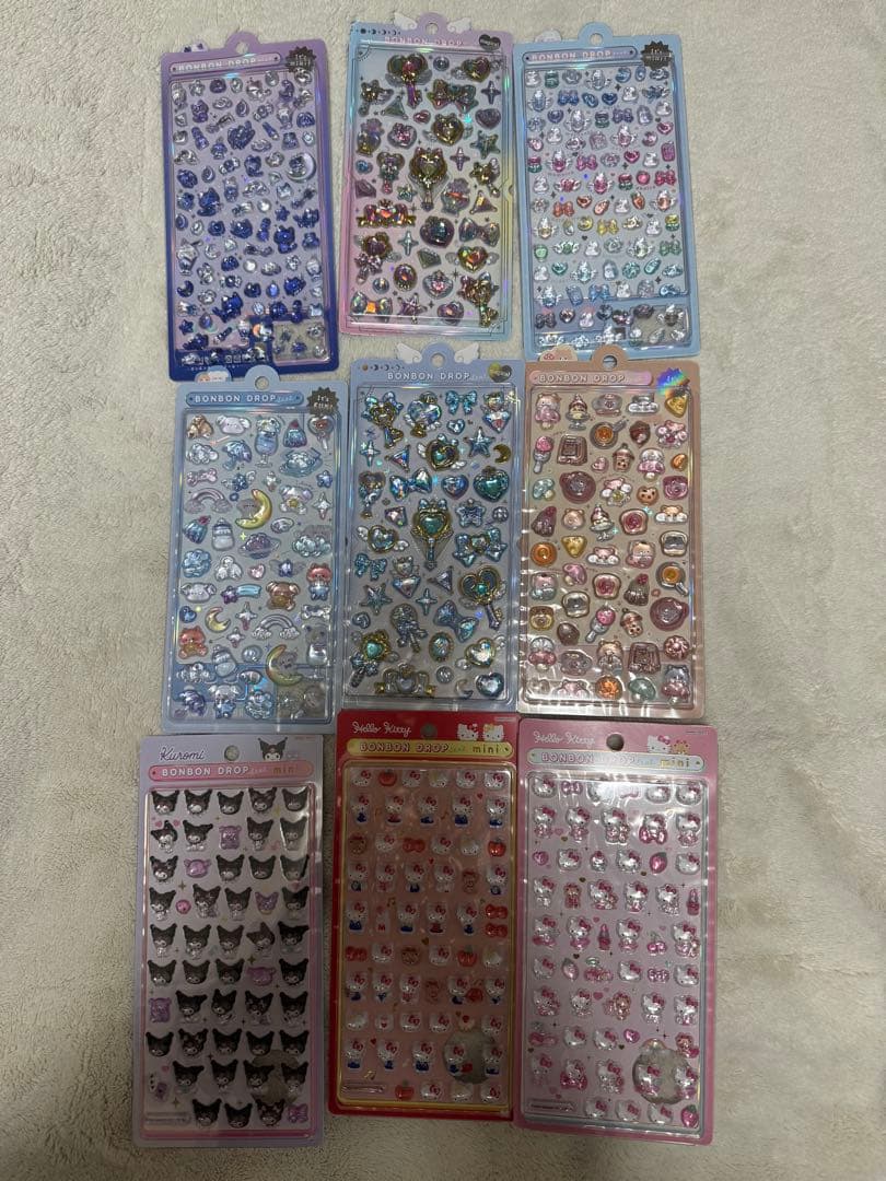 ボンボンドロップシール　9枚セット