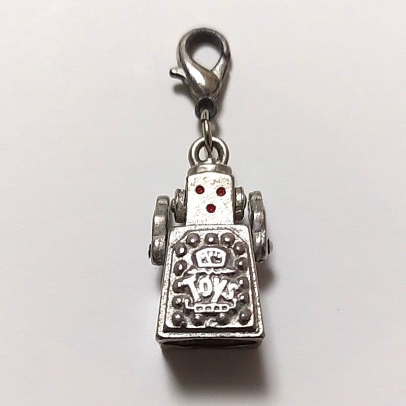 ★稀少★ブリキのおもちゃ博物館メタルロボット ストラップキーホルダー北原照久