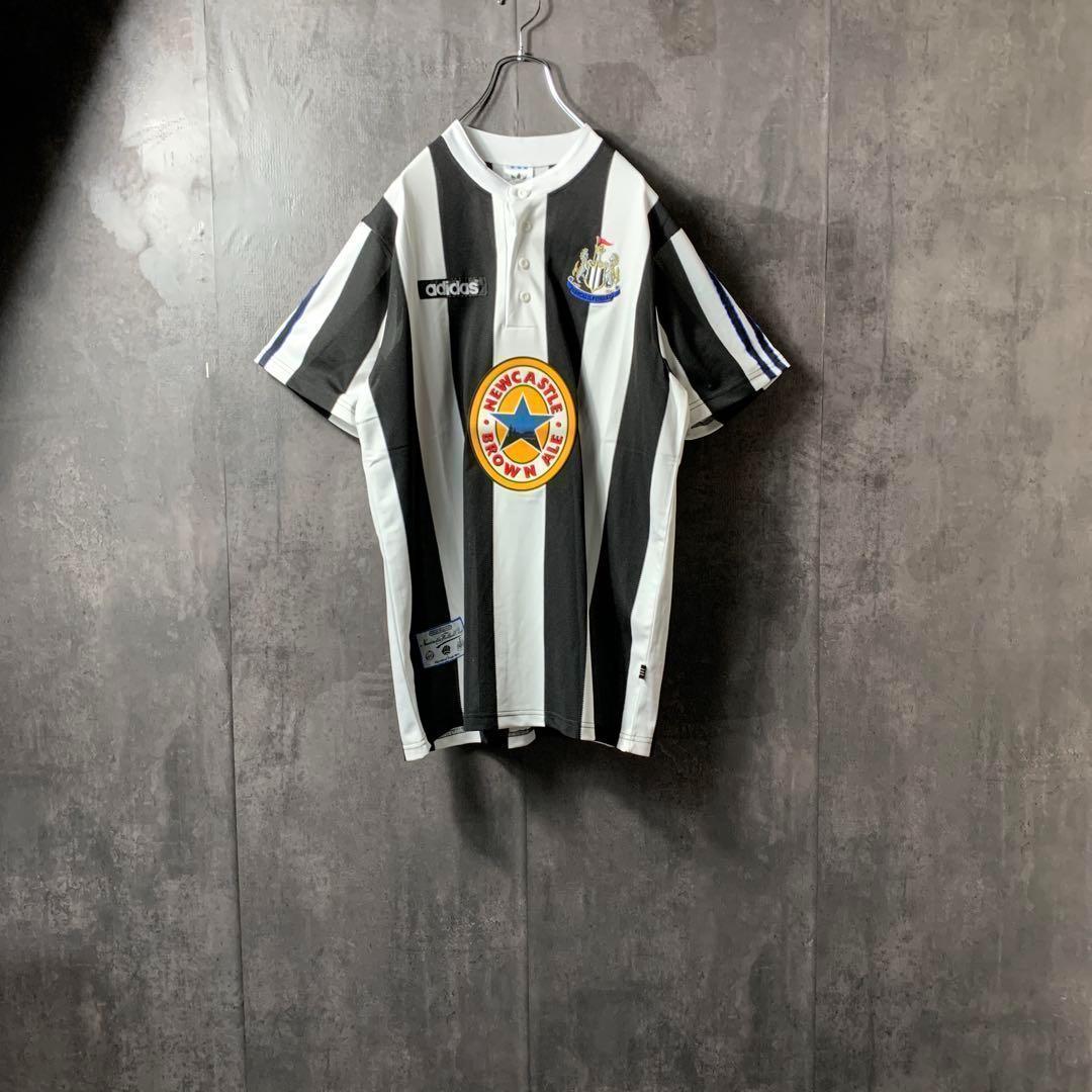 【★ニューカッスル】 アディダス メンズ サッカー レトロ ユニフォーム 2XL