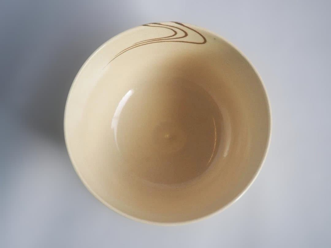 裏千家15世鵬雲斎御書付『仁清写花筏茶碗』 16代永樂善五郎造 (共箱)