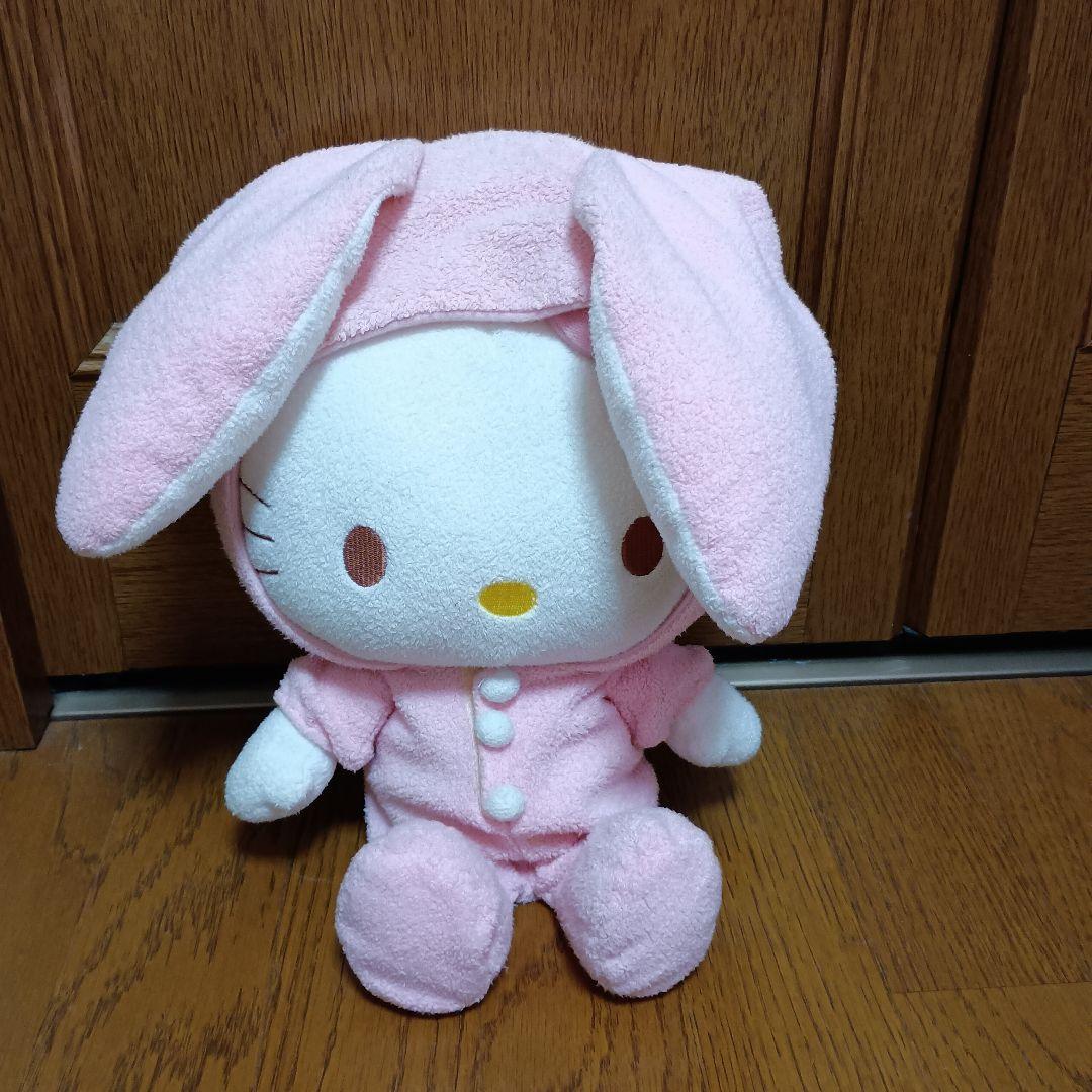 ハローキティ　ウサギコスチュームぬいぐるみ　レア　パジャマ　ベビーキティ
