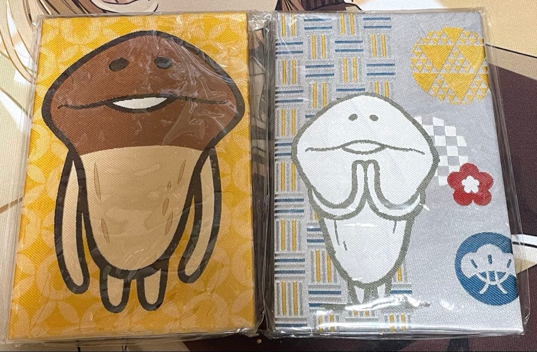 なめこさん　御朱印帳セット(金茶/白銀)