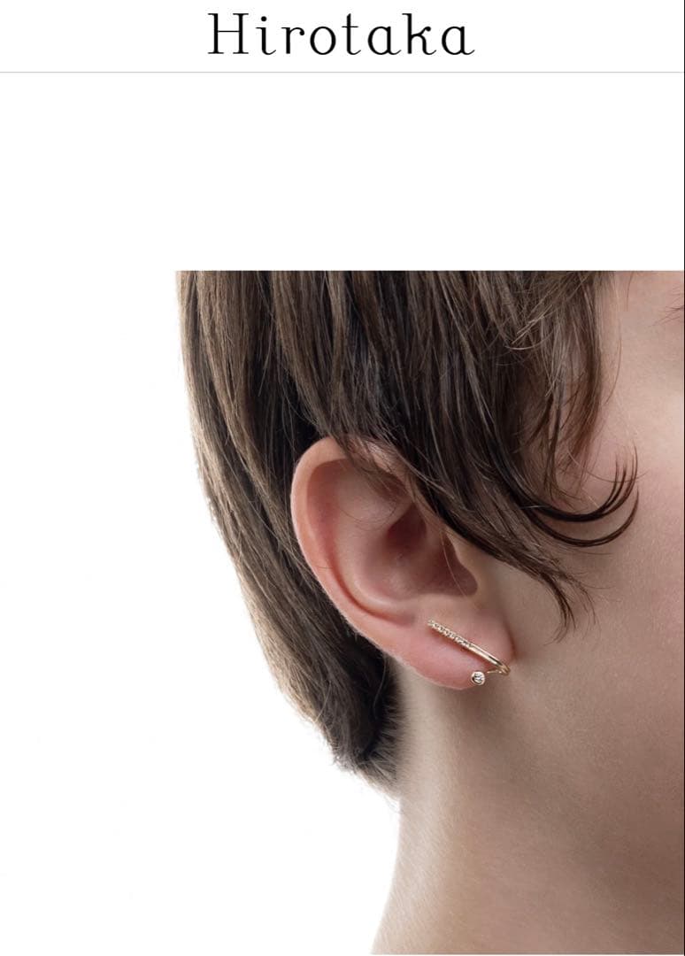 【新品】Hirotaka DROSERA ダイヤモンド ピアス