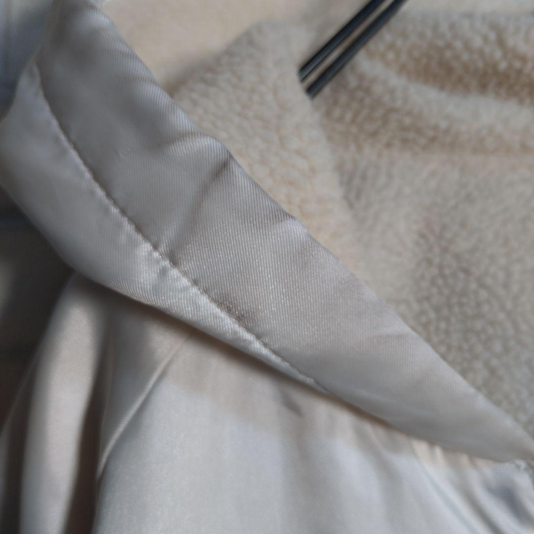 アディダス★90s デサント トレフォイル 刺繍ロゴ 裏ボア ベンチコート L