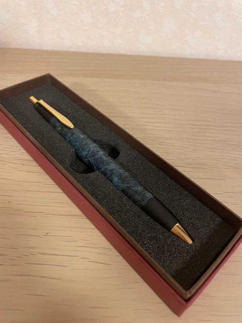 ボナンペン　スタビライズドウッド　濃青　瘤杢