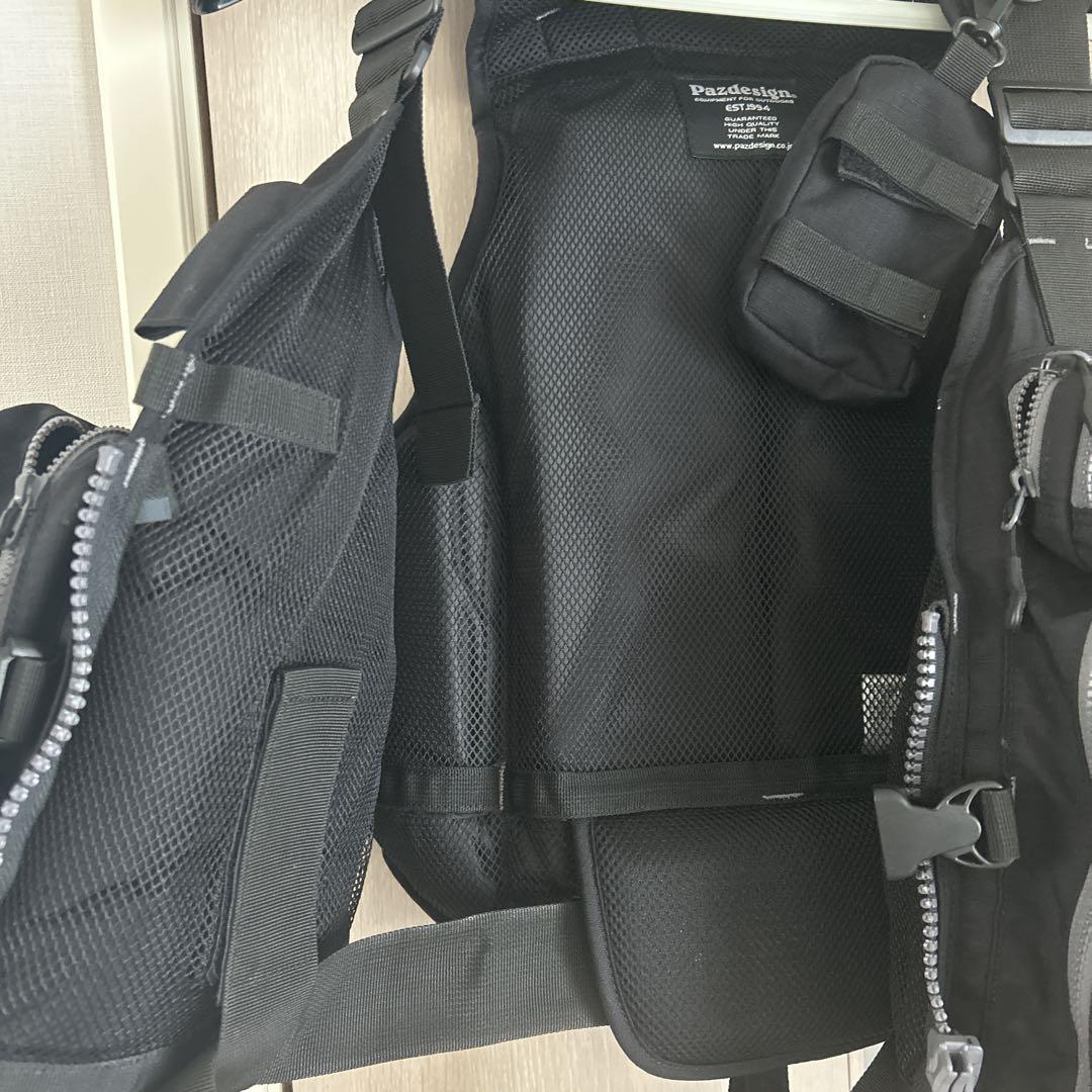 パズデザイン ライフジャケット ゲームベスト ブラック