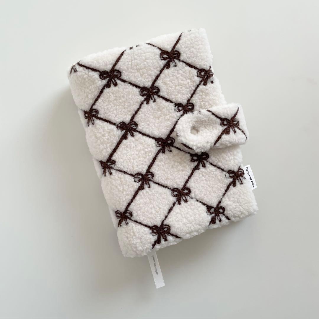 早い者勝ち　韓国　バインダー　カバー　貯金　リフィル　A6 リボン　毛糸