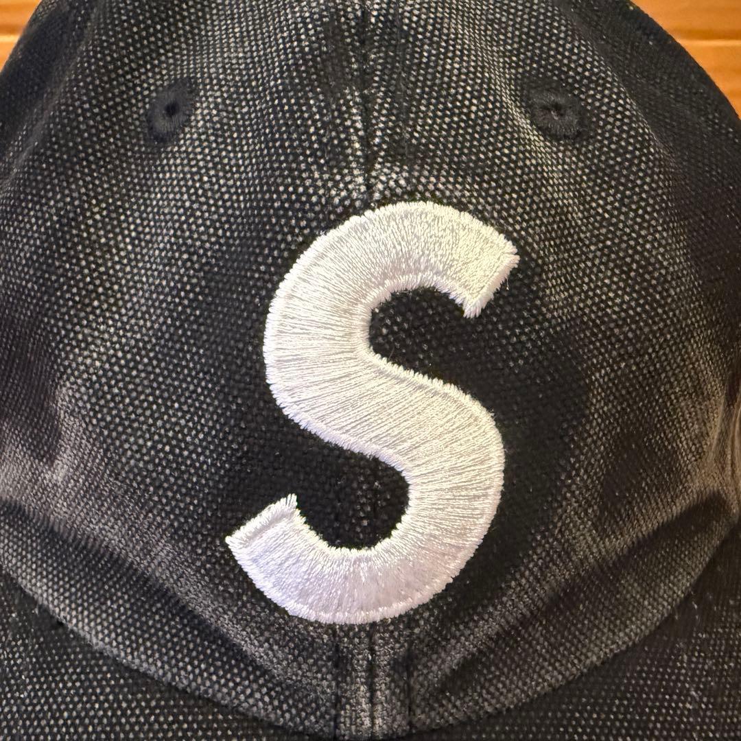 Supreme ブラック キャップ Sロゴ
