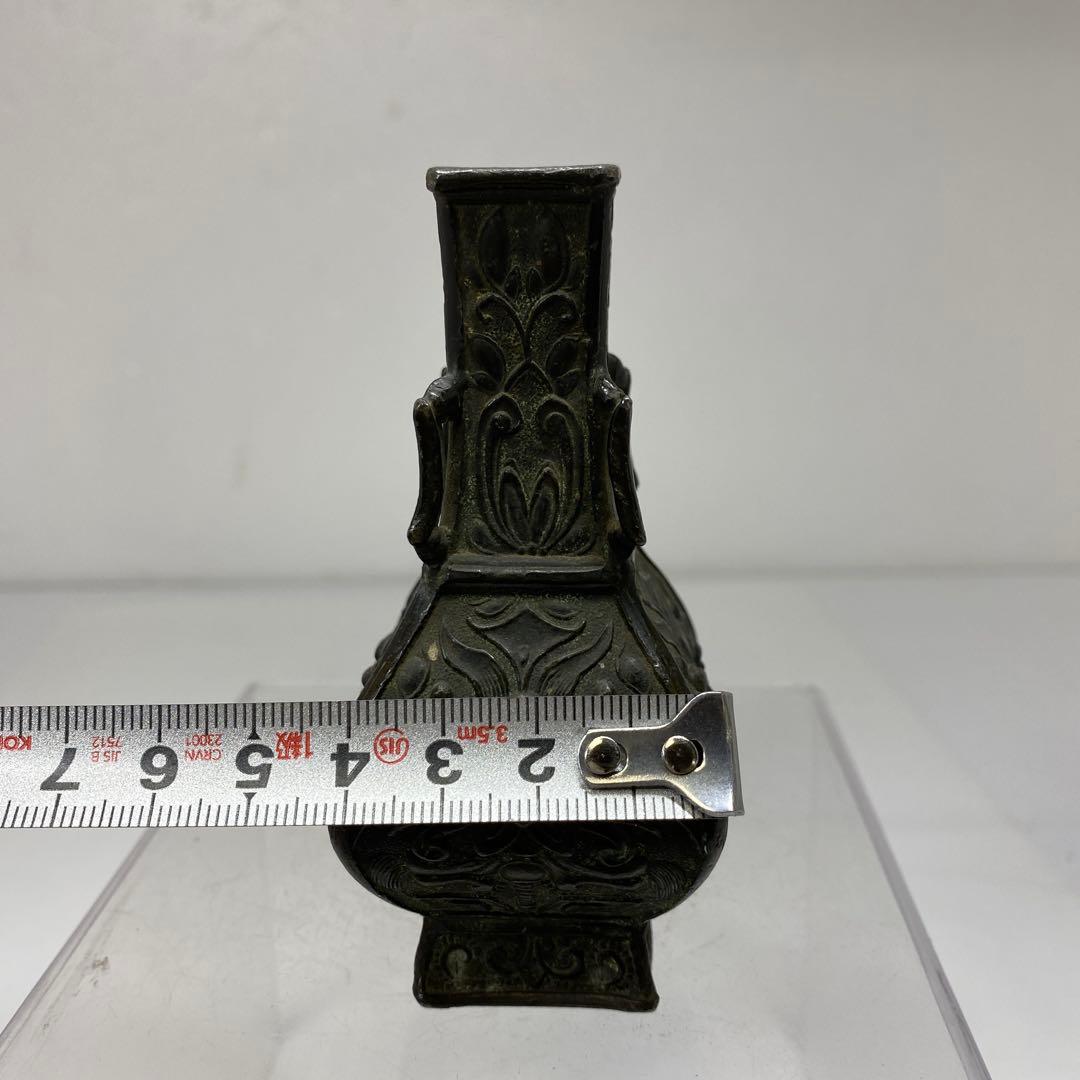 専用　慶山堂　銅製　花瓶　147g タルカニ　東さ7-1124②