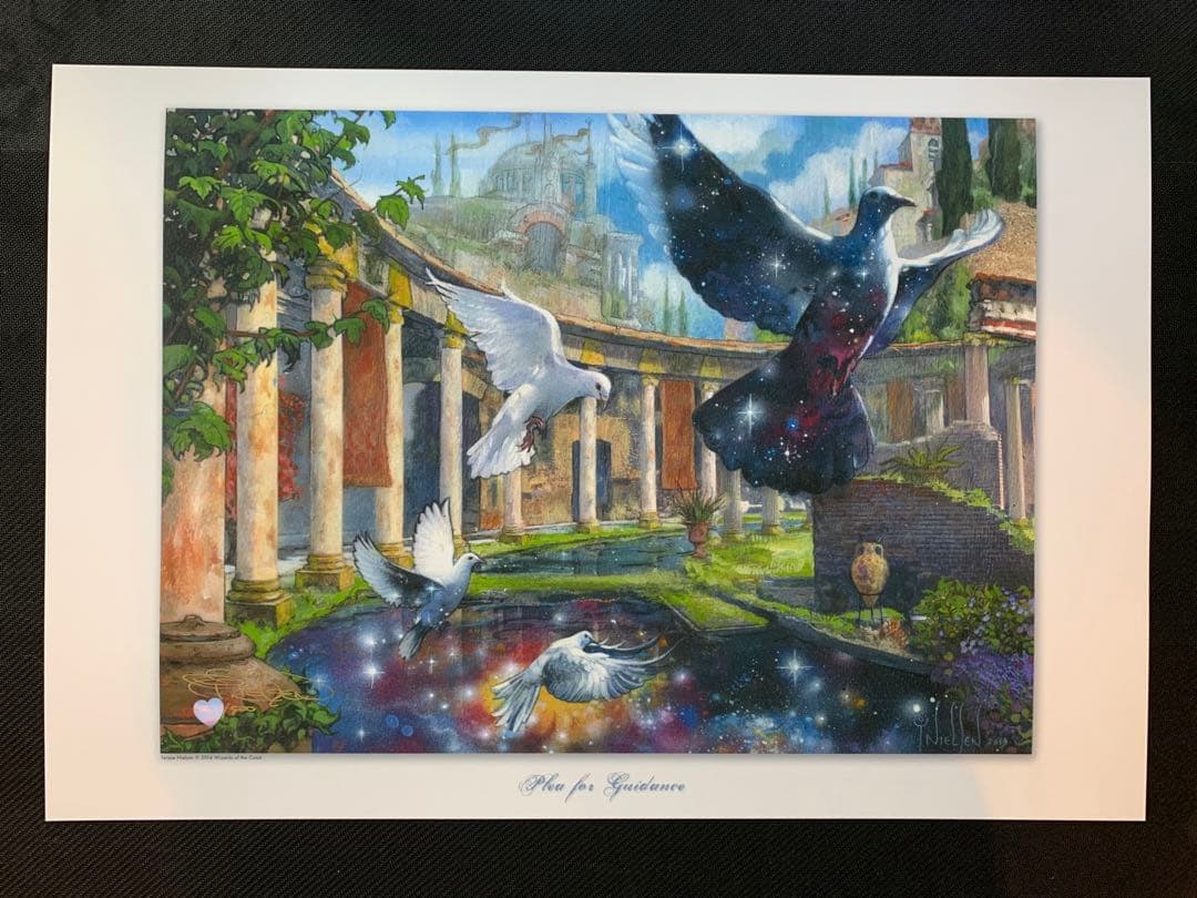 限定500枚【導きの嘆願】サイン入りアートプリント ニールセン MTG 複製原画