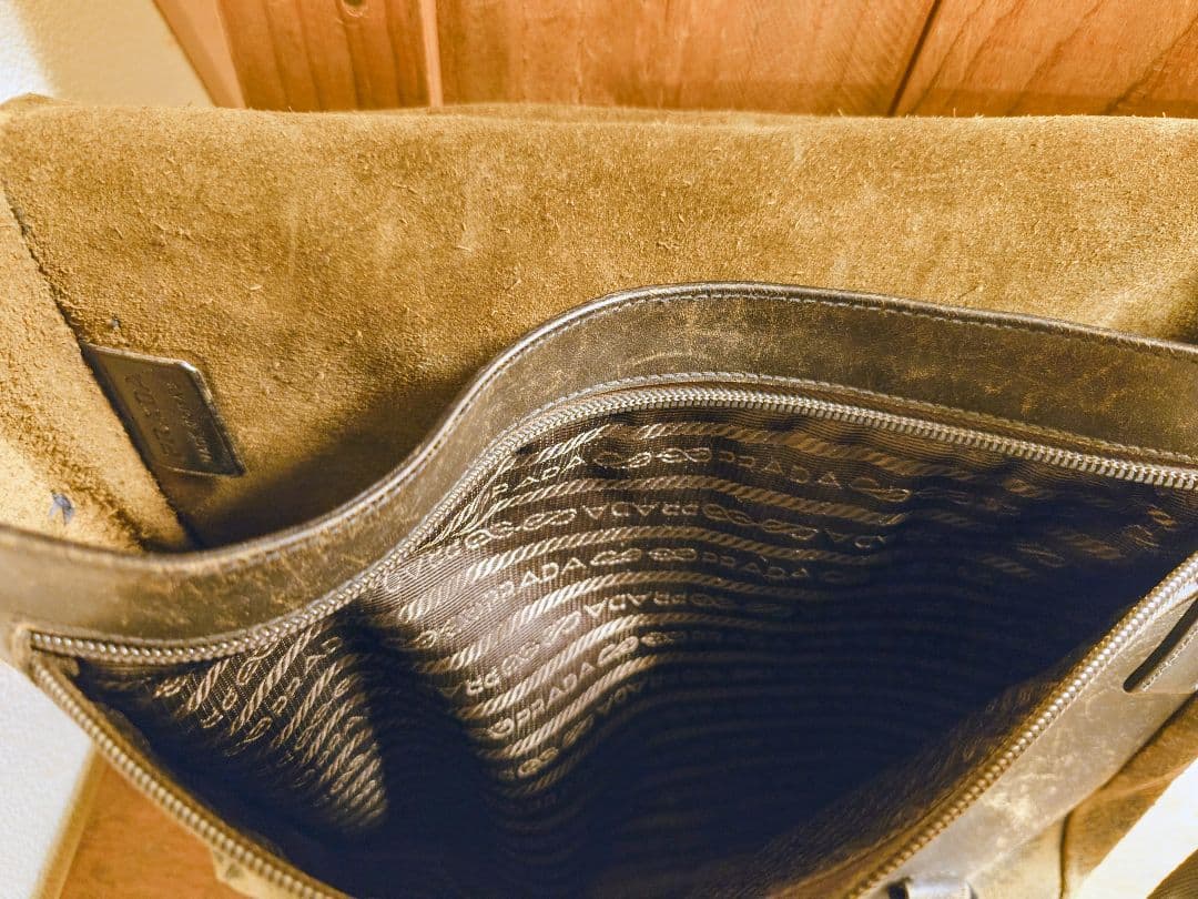 プラダ PRADA ダークブラウン ショルダーバッグ