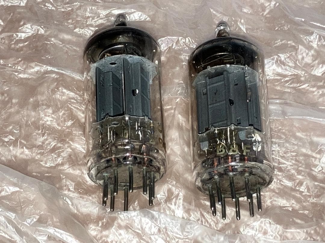 真空管 ムラード 2本セット ECC82 12AU7 ロングリブプレート新品？
