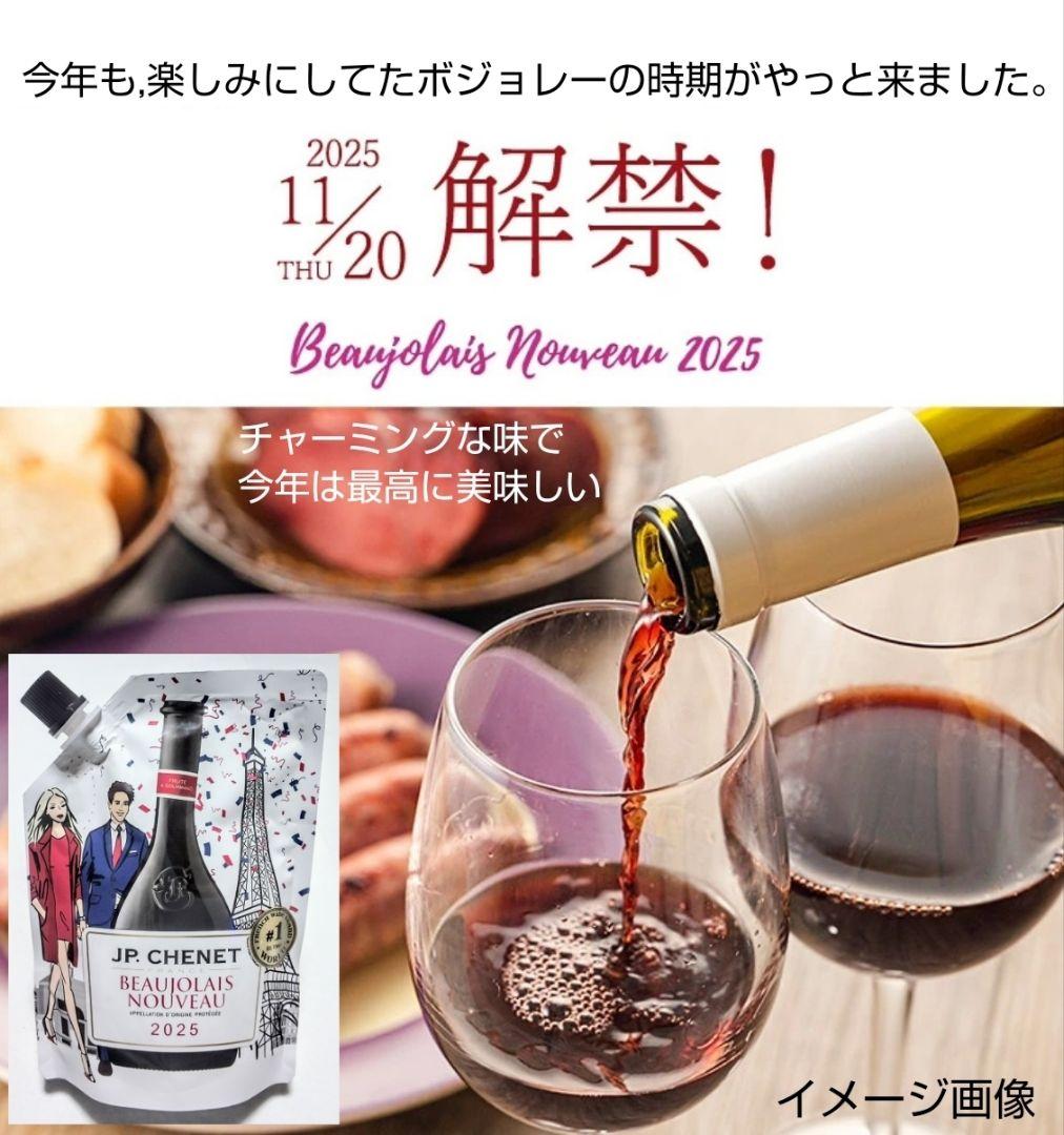 大人気の赤ワイン(2025年版 ボジョレーヌーボーイージーパック)20個新品激安
