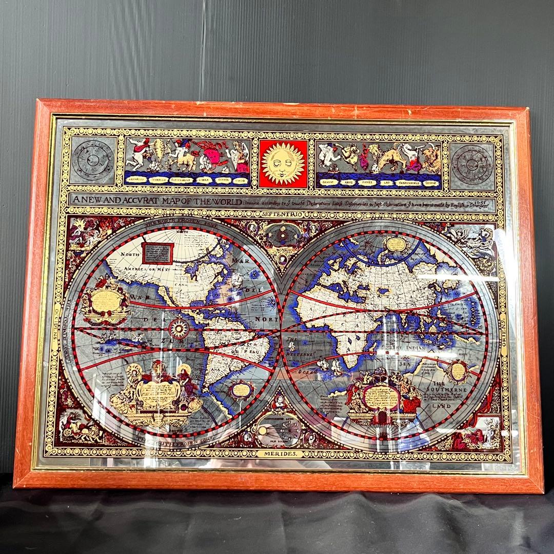 英国製 ヴィンテージ MERIDES パブミラー 鏡 アンティーク オシャレ