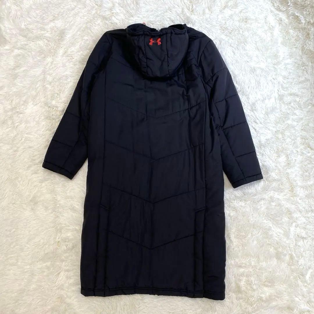 ✨超美品✨アンダーアーマー ロングベンチコート L ブラック