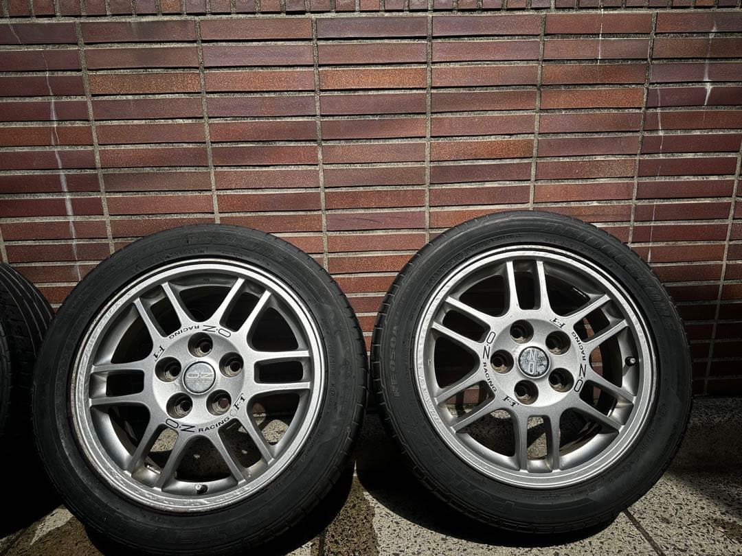 ランエボ 4 OZ 純正ホイール16インチ ポテンザタイヤ付き