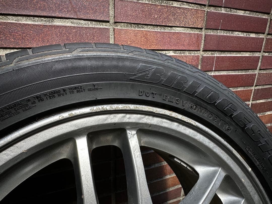 ランエボ 4 OZ 純正ホイール16インチ ポテンザタイヤ付き