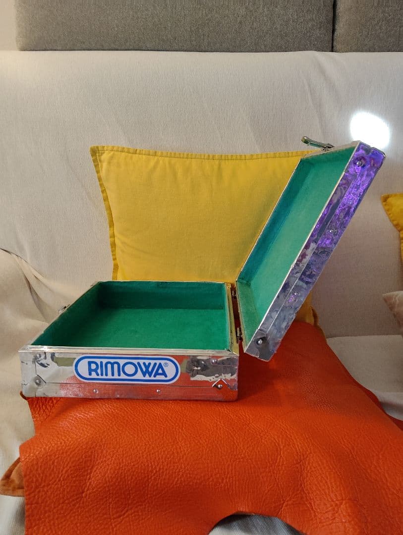 ハンドメイド　アタッシュケース　RIMOWAステッカー付き