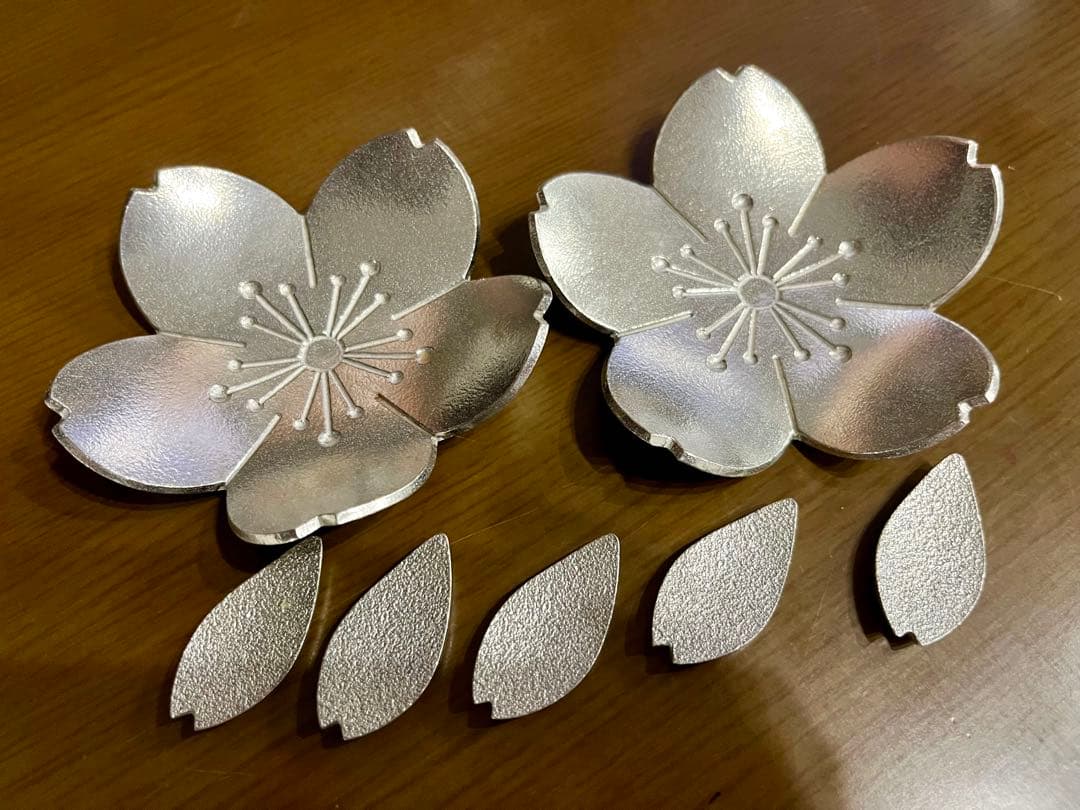 ⭐︎まろん⭐︎能作　桜　箸置き5つ➕菓子置き2つセット