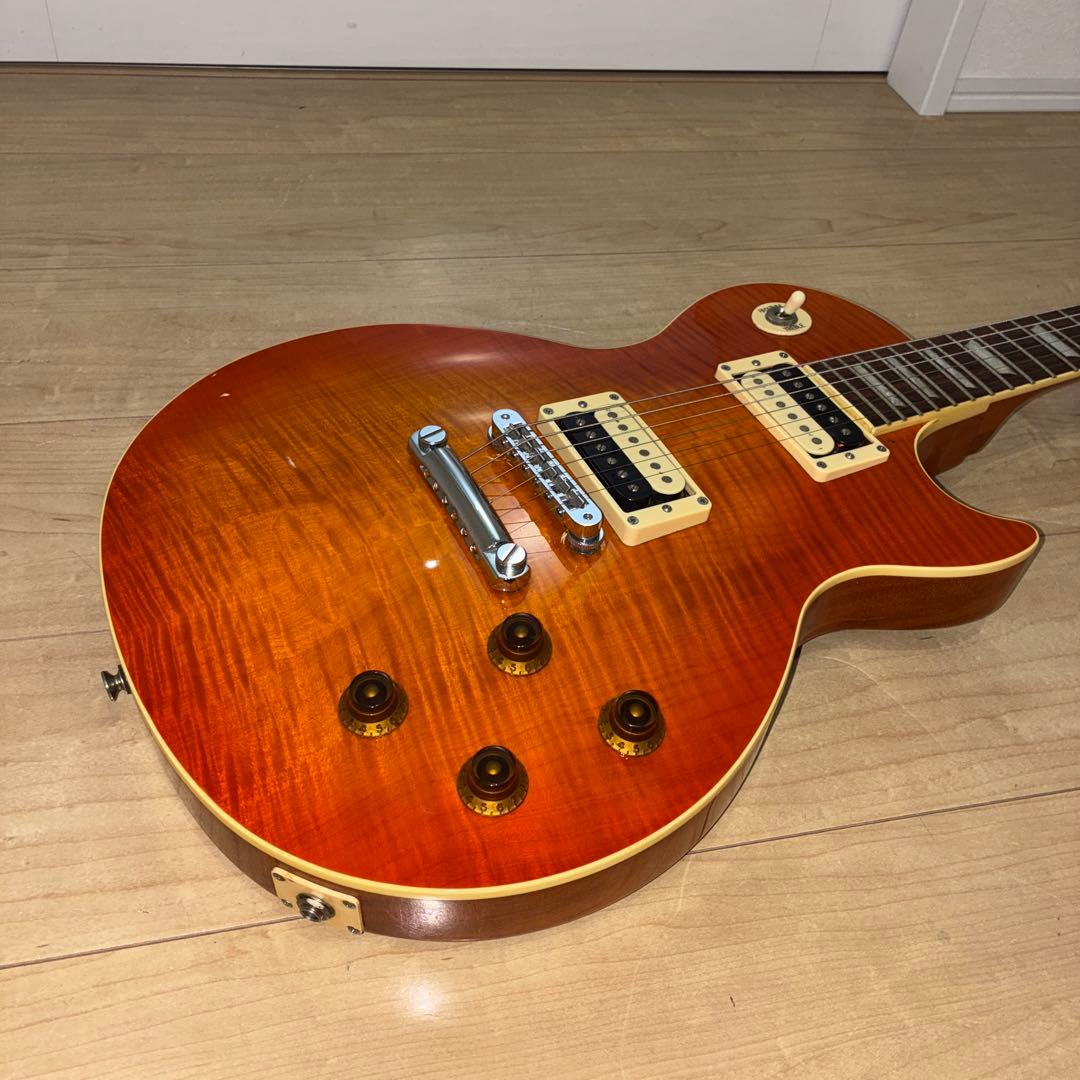 弦交換済み！激虎目　王道　laid back エレキギター レスポールタイプ