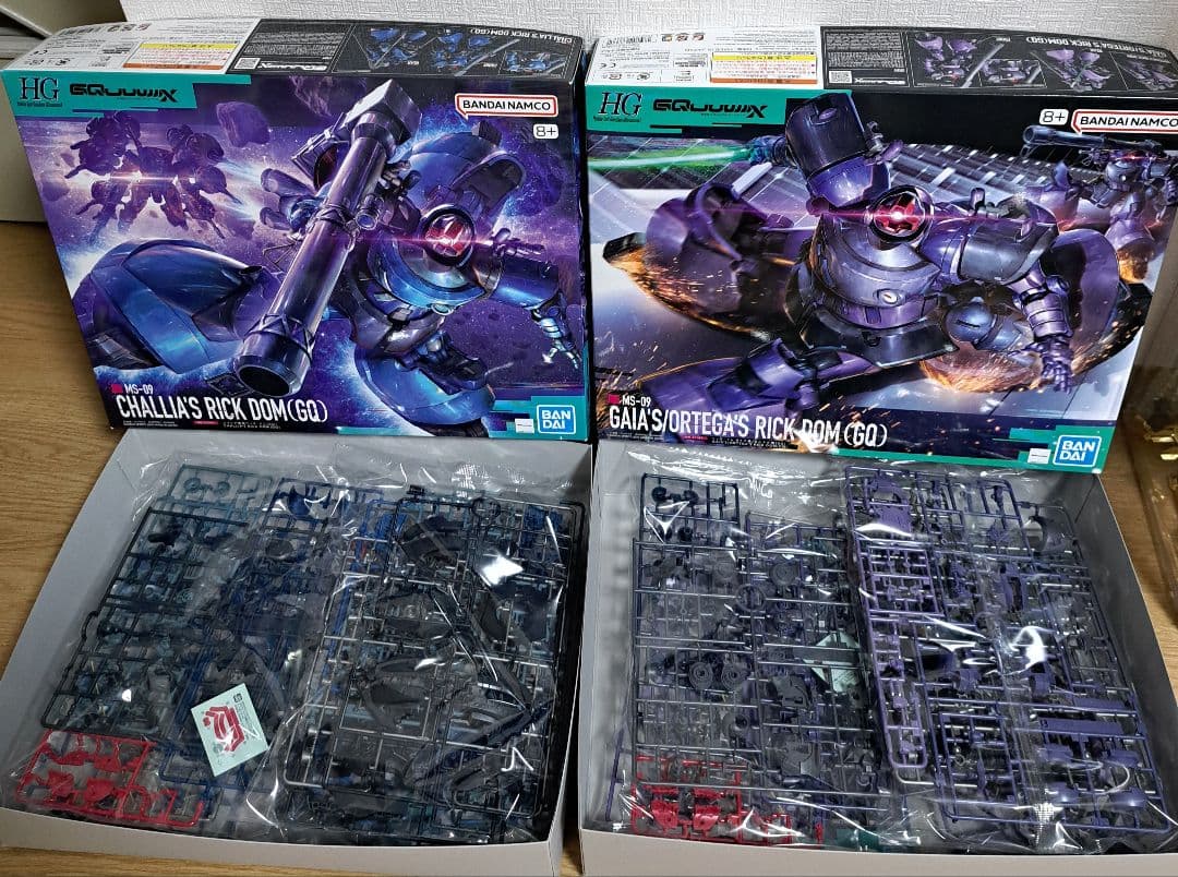 HG リック・ドム ガイア機/オルテガ機&シャリア専用リック・ドム セット