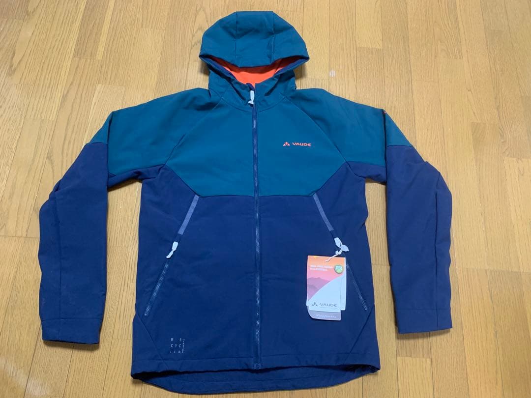 VAUDE QIMSA 防風・防水 ソフトシェルサイクルジャケット M フード