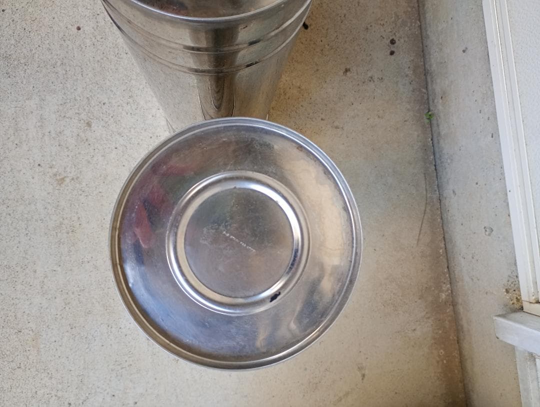 ☆ステンレス花桶 ロングサイズ４個セット No3