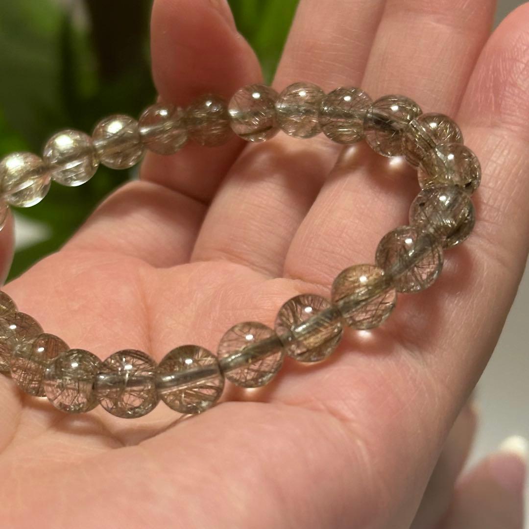 【一点物】最上級レベル シルバールチル 7mm 透明度高 針ミチミチ