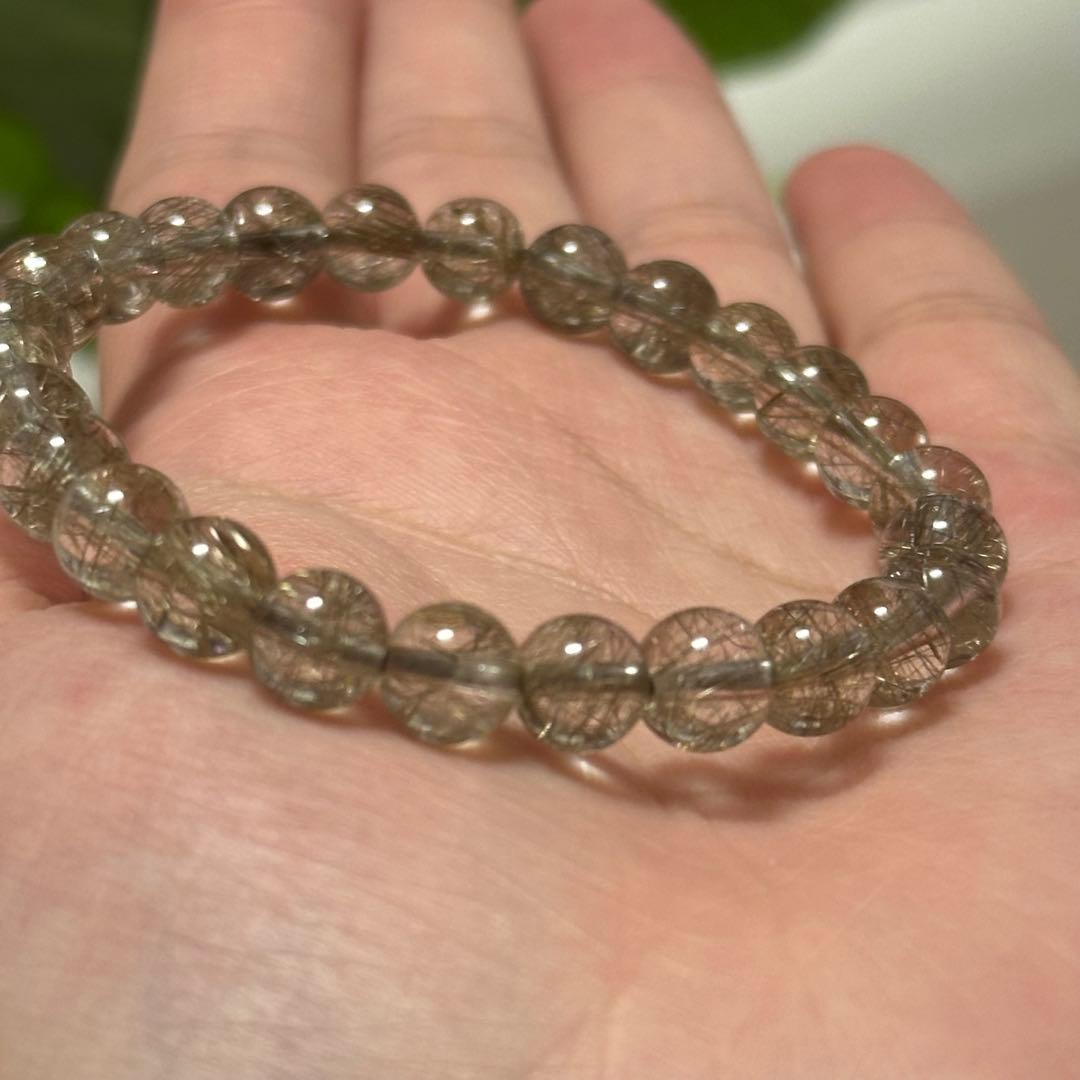 【一点物】最上級レベル シルバールチル 7mm 透明度高 針ミチミチ