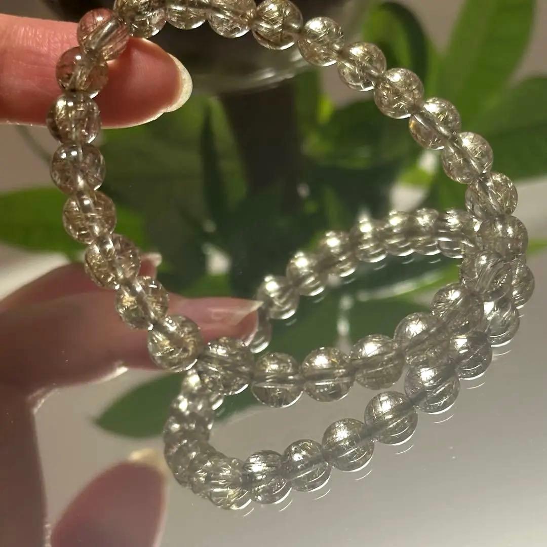 【一点物】最上級レベル シルバールチル 7mm 透明度高 針ミチミチ