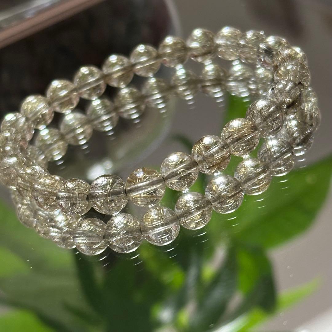 【一点物】最上級レベル シルバールチル 7mm 透明度高 針ミチミチ