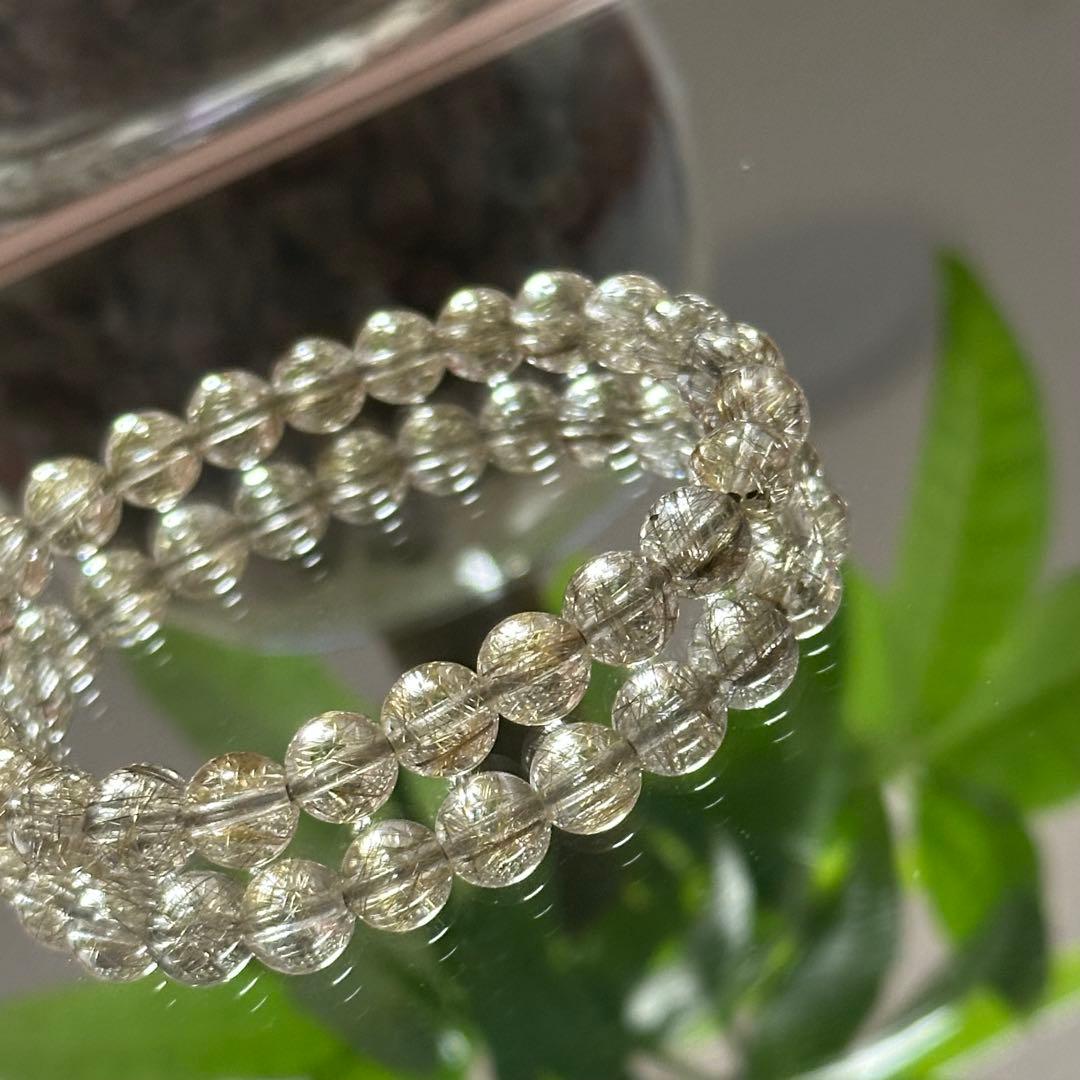 【一点物】最上級レベル シルバールチル 7mm 透明度高 針ミチミチ