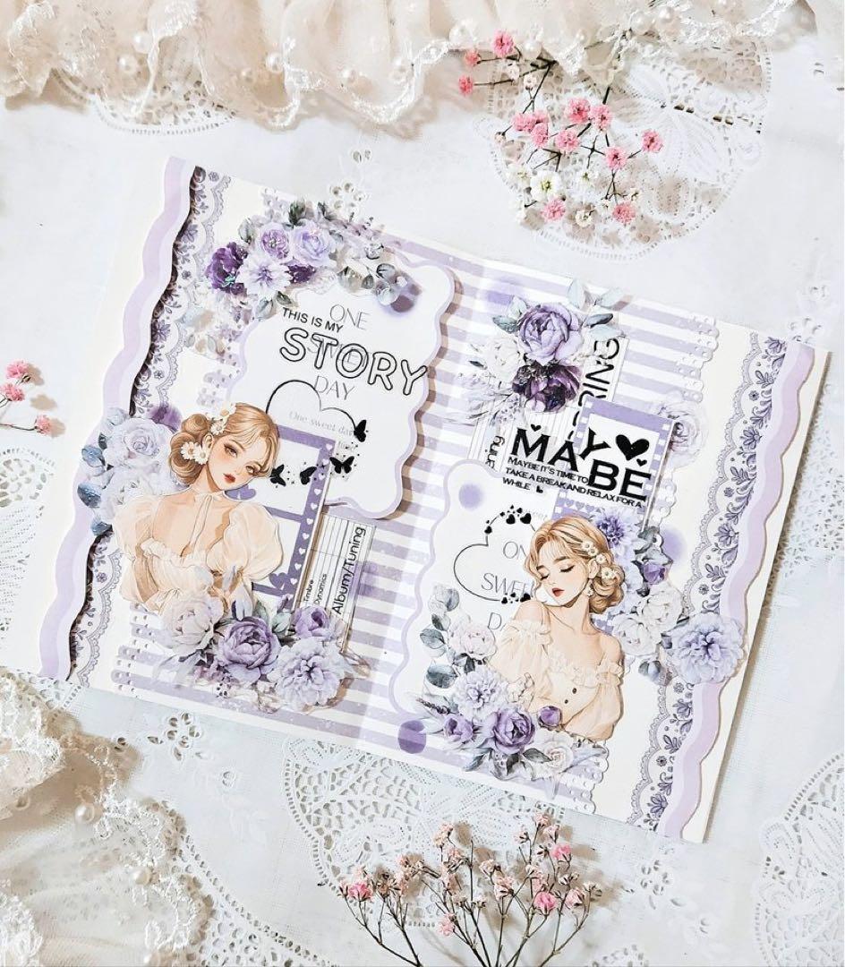 コラージュ素材　紙もの　素材紙　【2427】