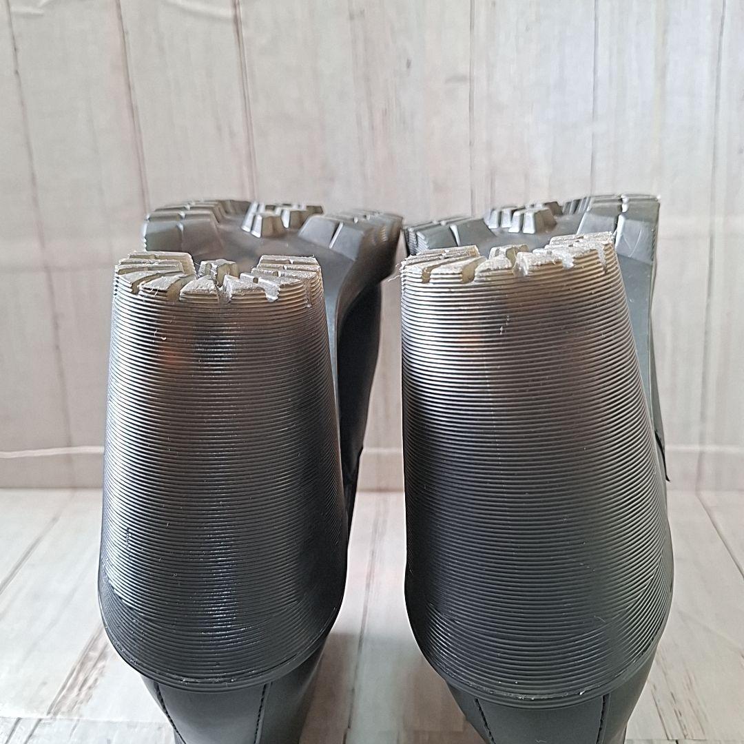 未使用級【23.5】ドクターマーチン ハーストン サイドゴアブーツ 厚底 黒