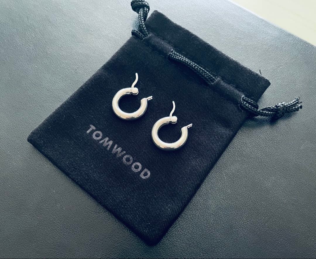 TOM WOOD シルバー フープピアス