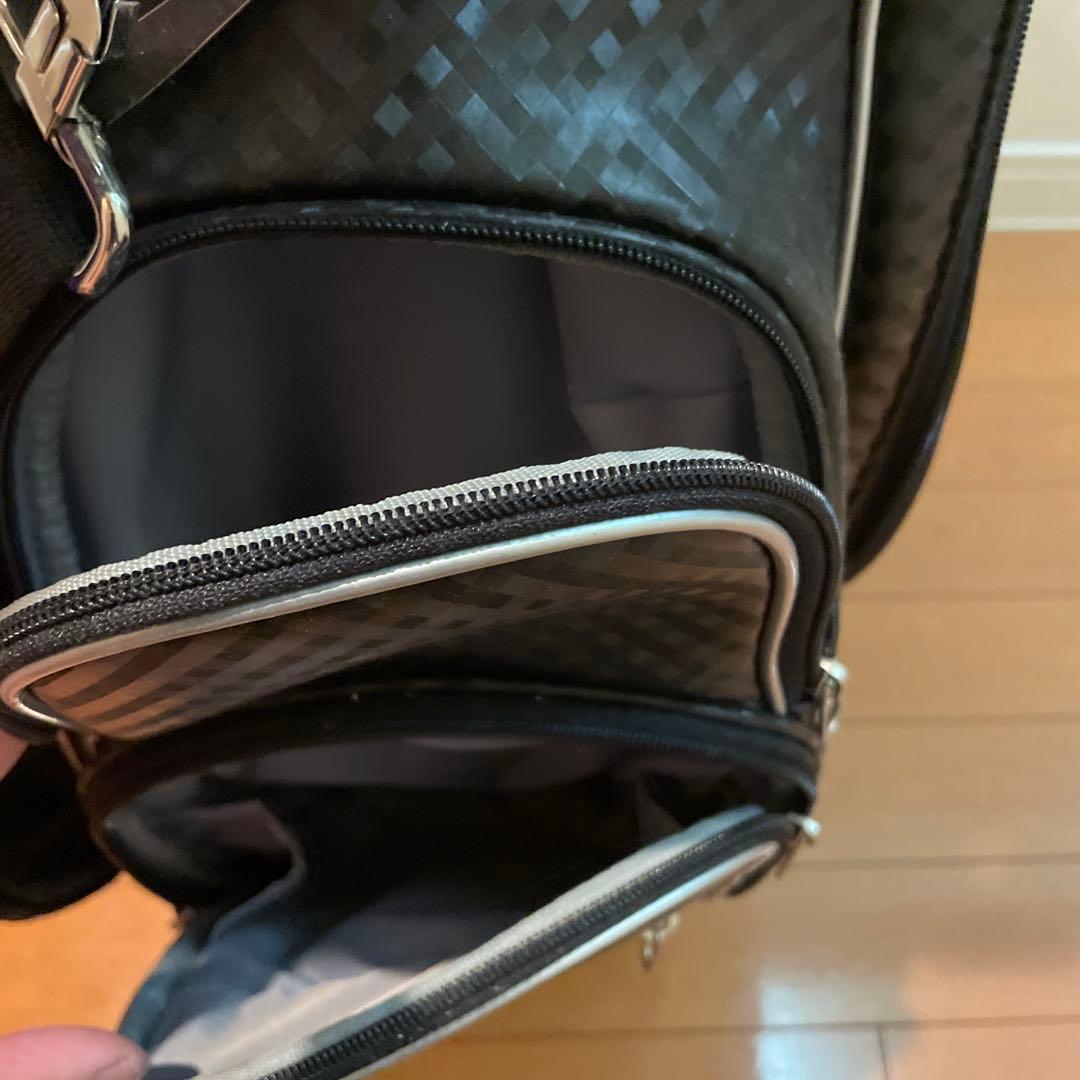 XXIO ブラック レディースキャディバッグ カーボン調