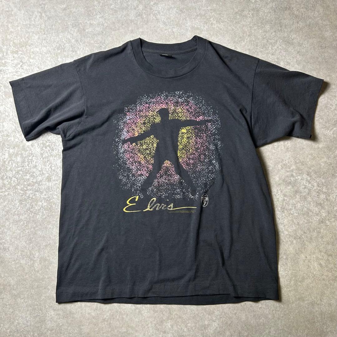 90s USA製 vintageTシャツ シングルステッチ エルヴィスプレスリー