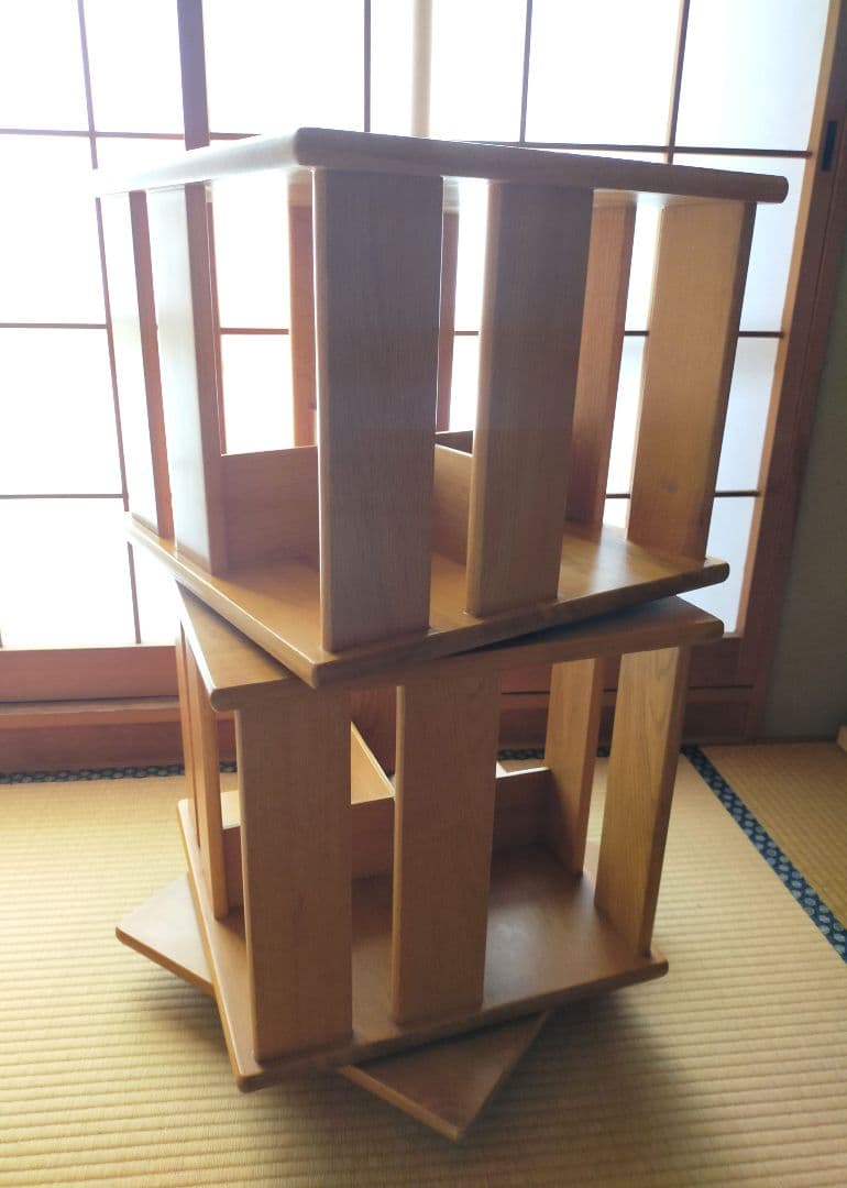 本棚 木製 回転式 通販生活 ブックラック