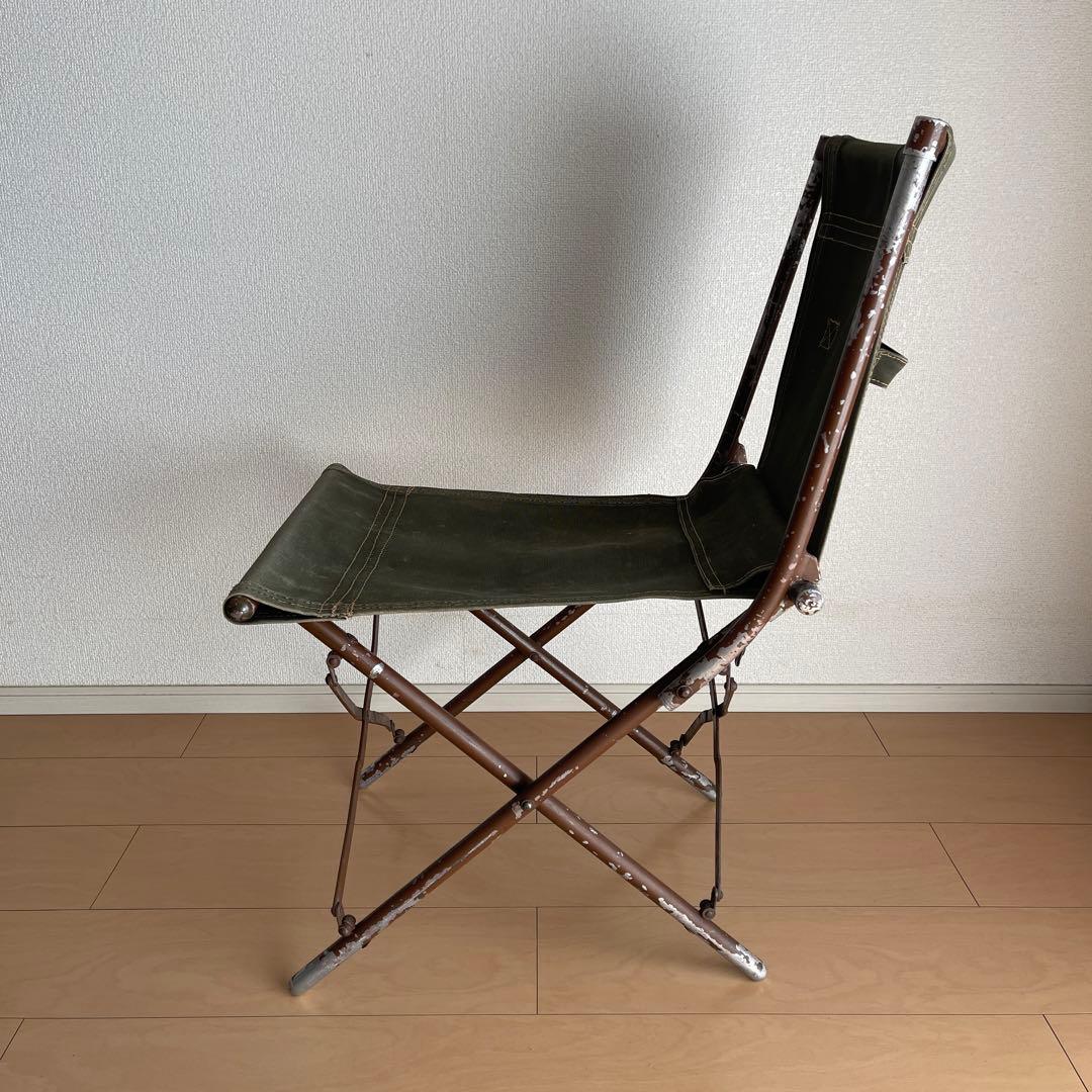 希少　50's イギリス軍　フォールディングチェア　ヴィンテージ