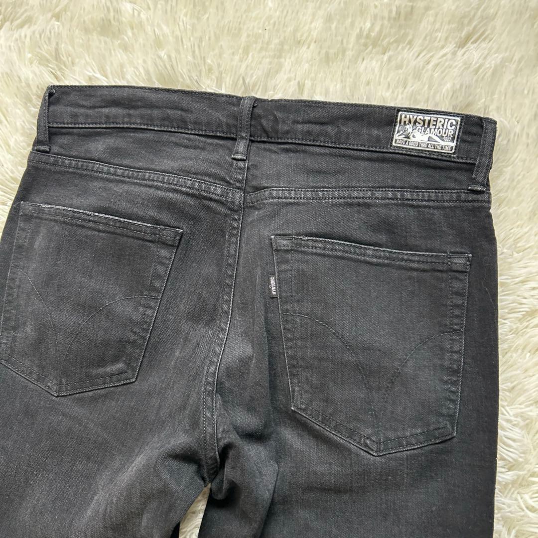 ヒステリックグラマー　デニムパンツ　ヴィンテージ加工　ブラック　W31 L32