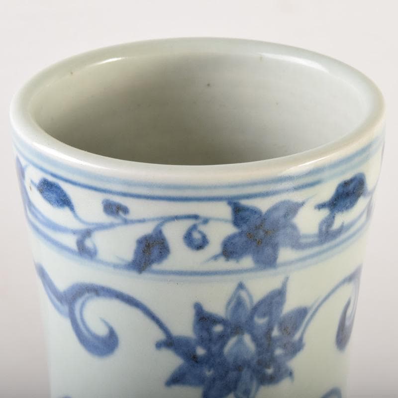 げげげ　中国　青花　龍花文　長頸瓶　高さ約37cm　C　7177A