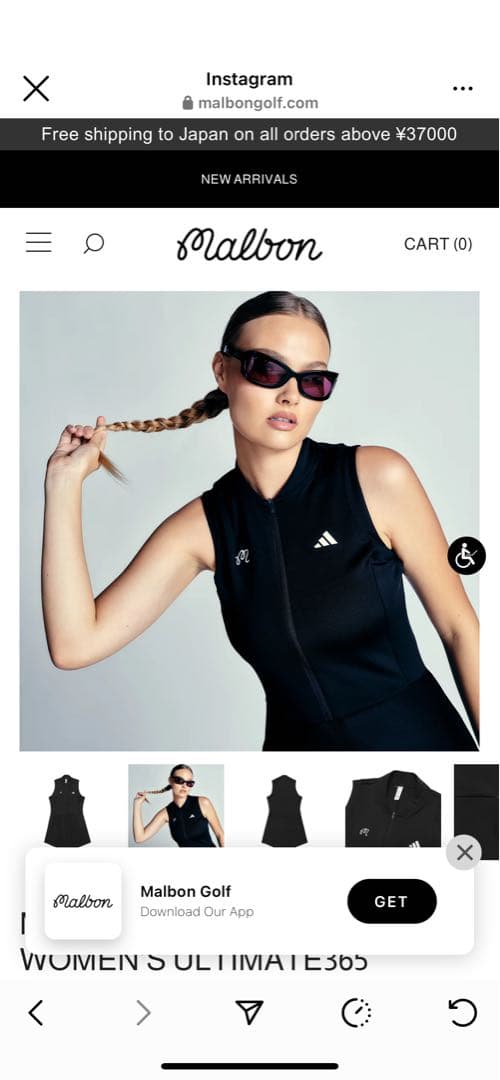 レディースウェア MALBON X ADIDAS WOMEN'S SLEEVELESS DRESS