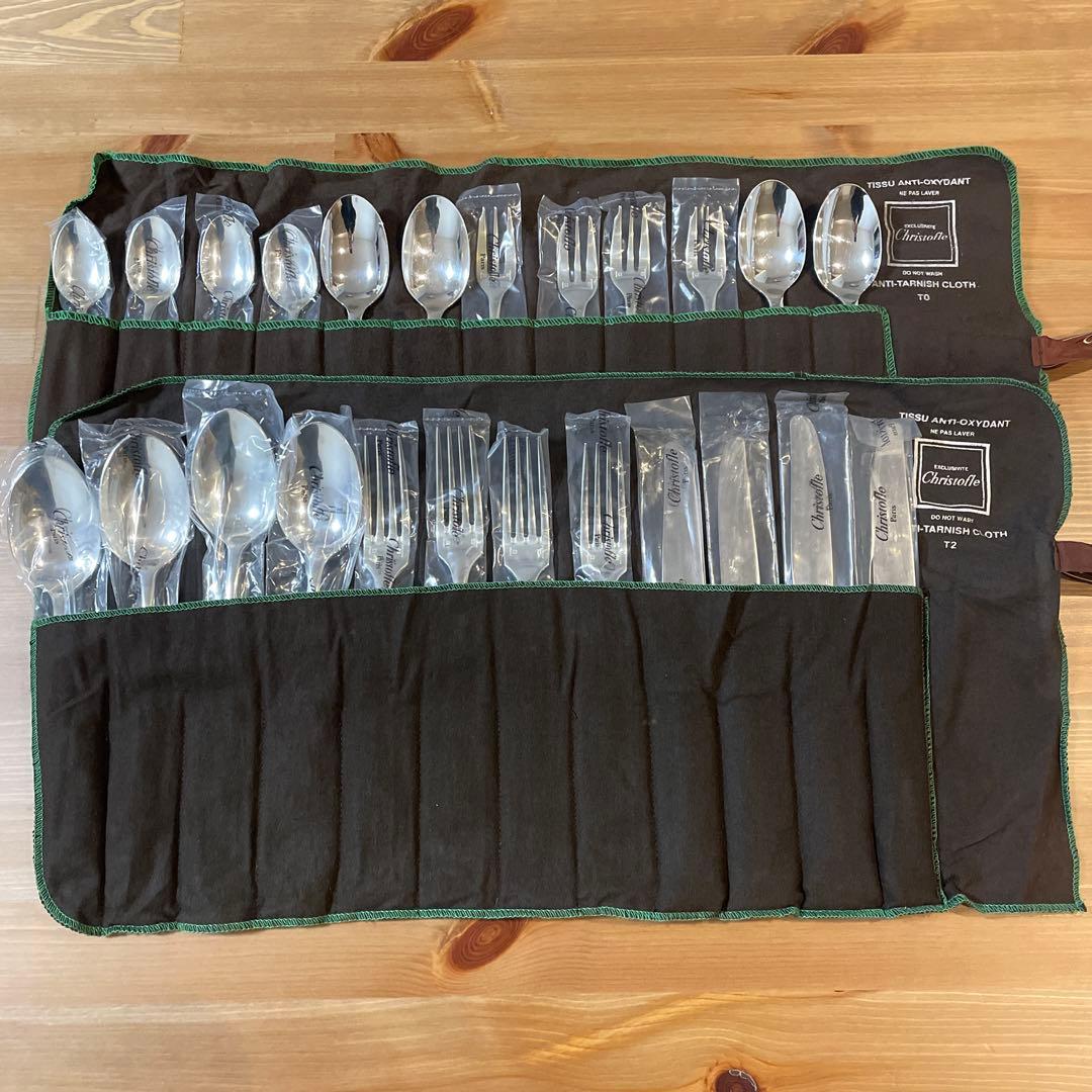 クリストフル カトラリーセット シルバーコーティング 24点