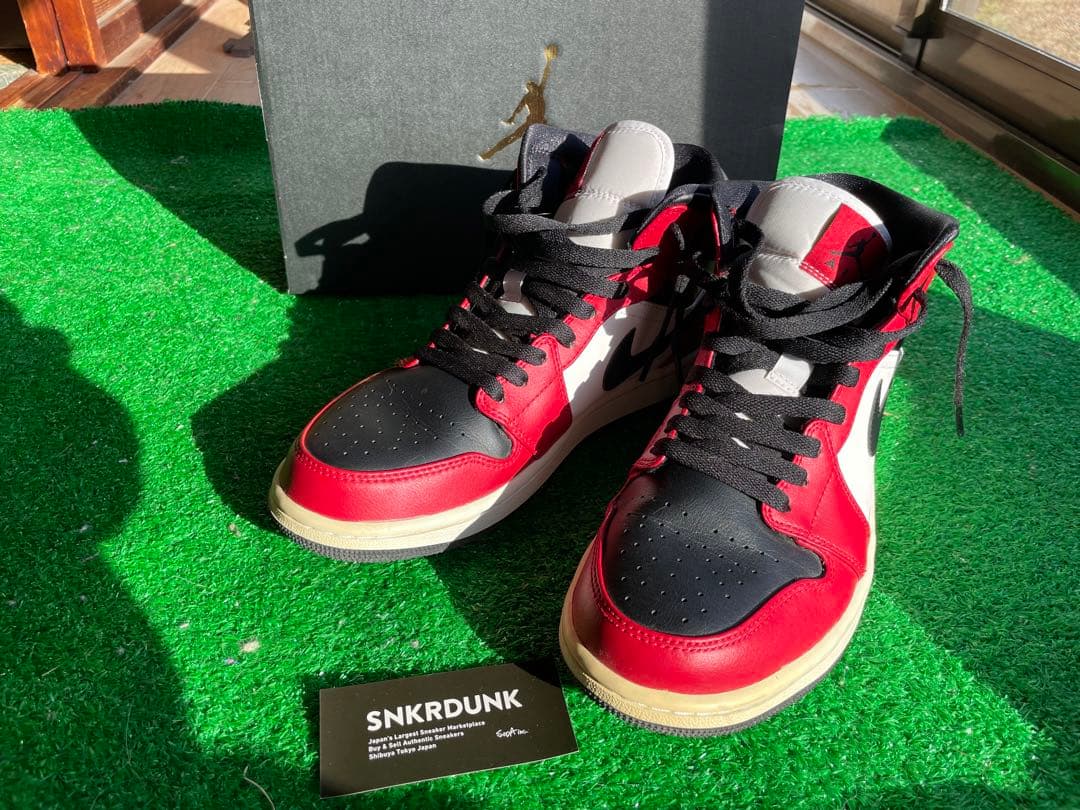 JORDAN 1 MID (554724-069)ジョーダン1 赤黒 26.5