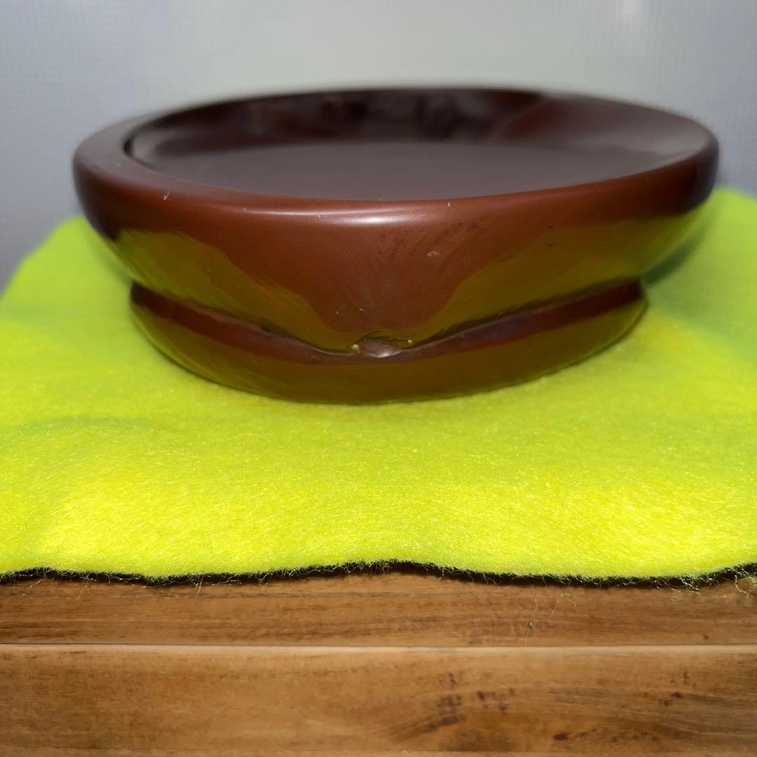 ⭕️紅渓石硯　硯　蟹彫刻　鮑型硯特別製作品美品　崎川羊堂　20cm超　1.7kg超