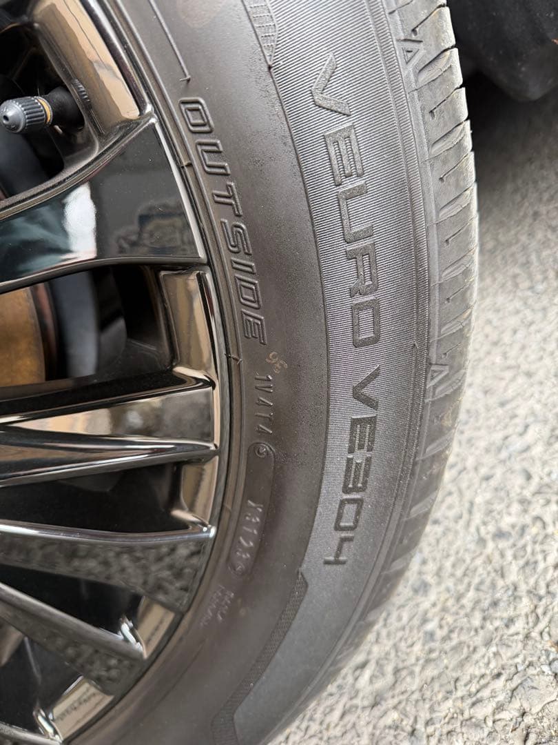 40ヴェルファイアZプレミア純正ホイール&プレミアムタイヤVEURO 4本セット