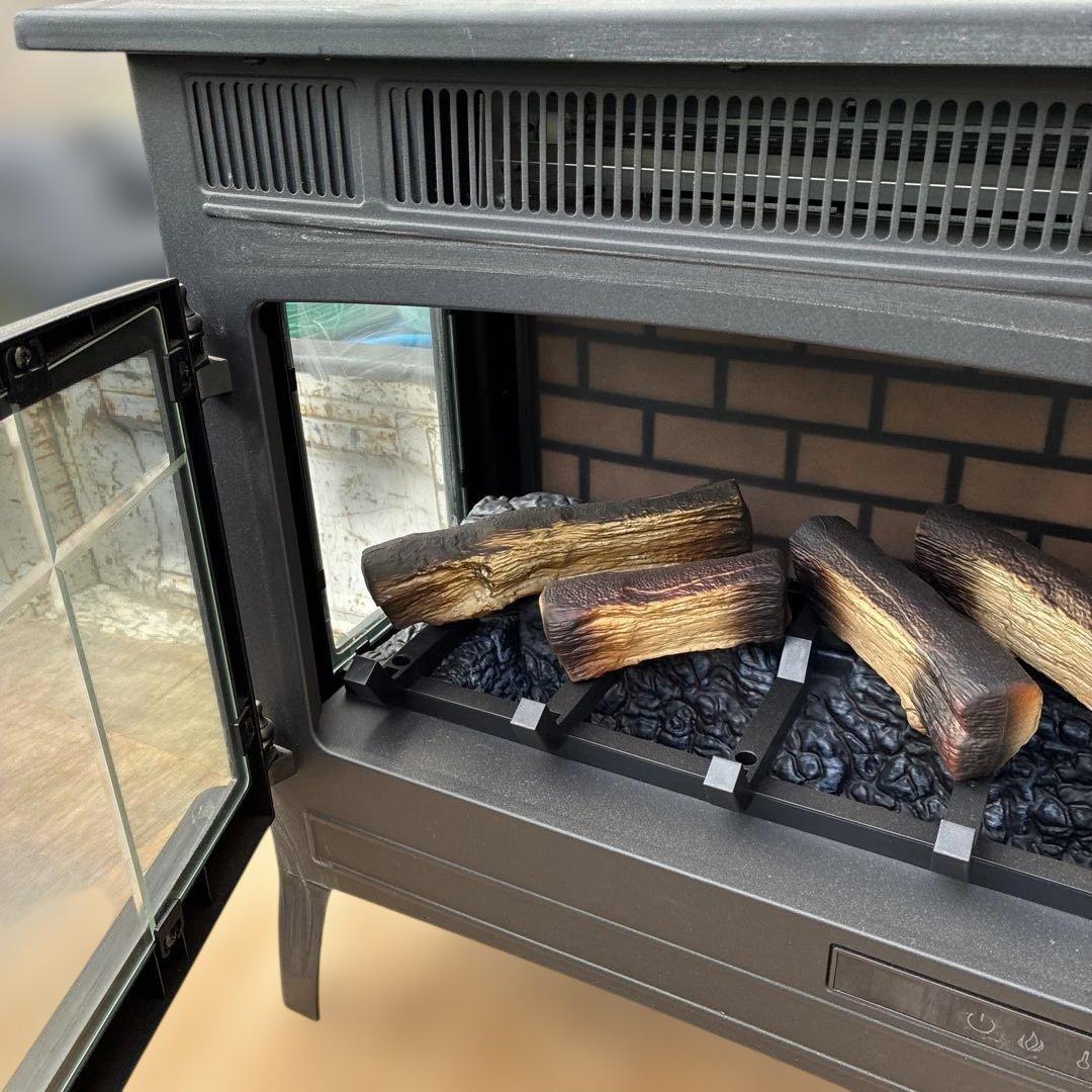 QVCジャパン　フェイク暖炉型　電気ファンヒーター　DFI-5010-01