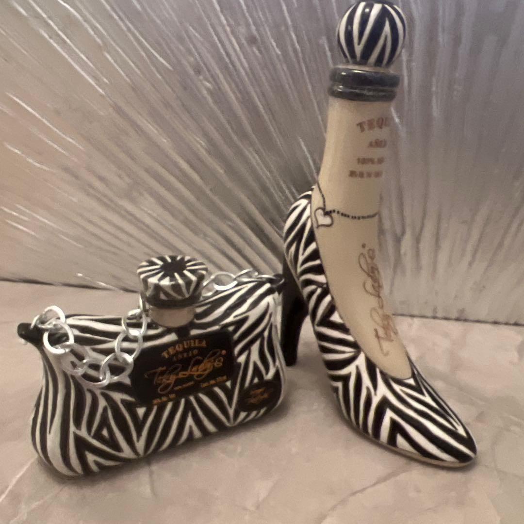 ゼブラ柄ハイヒールandバッグ型 テキーラ2本セット 完売商品 レア