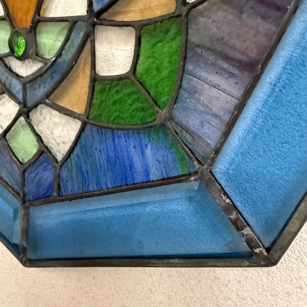 フォロー割【USED品 】欧州 アンテーク ステンドグラス　ハンドメイド