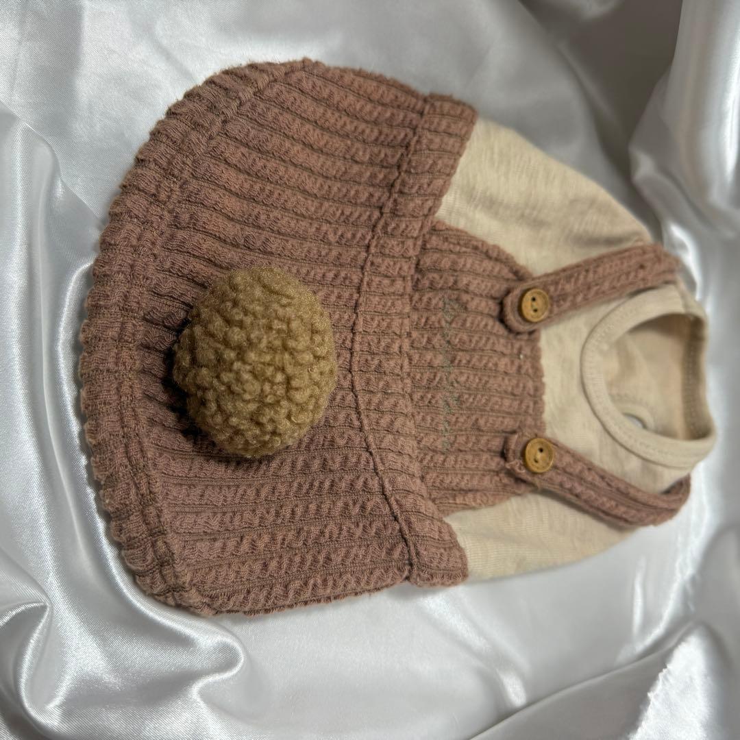 FADIGATO 犬服 ベージュとブラウン　SSサイズ